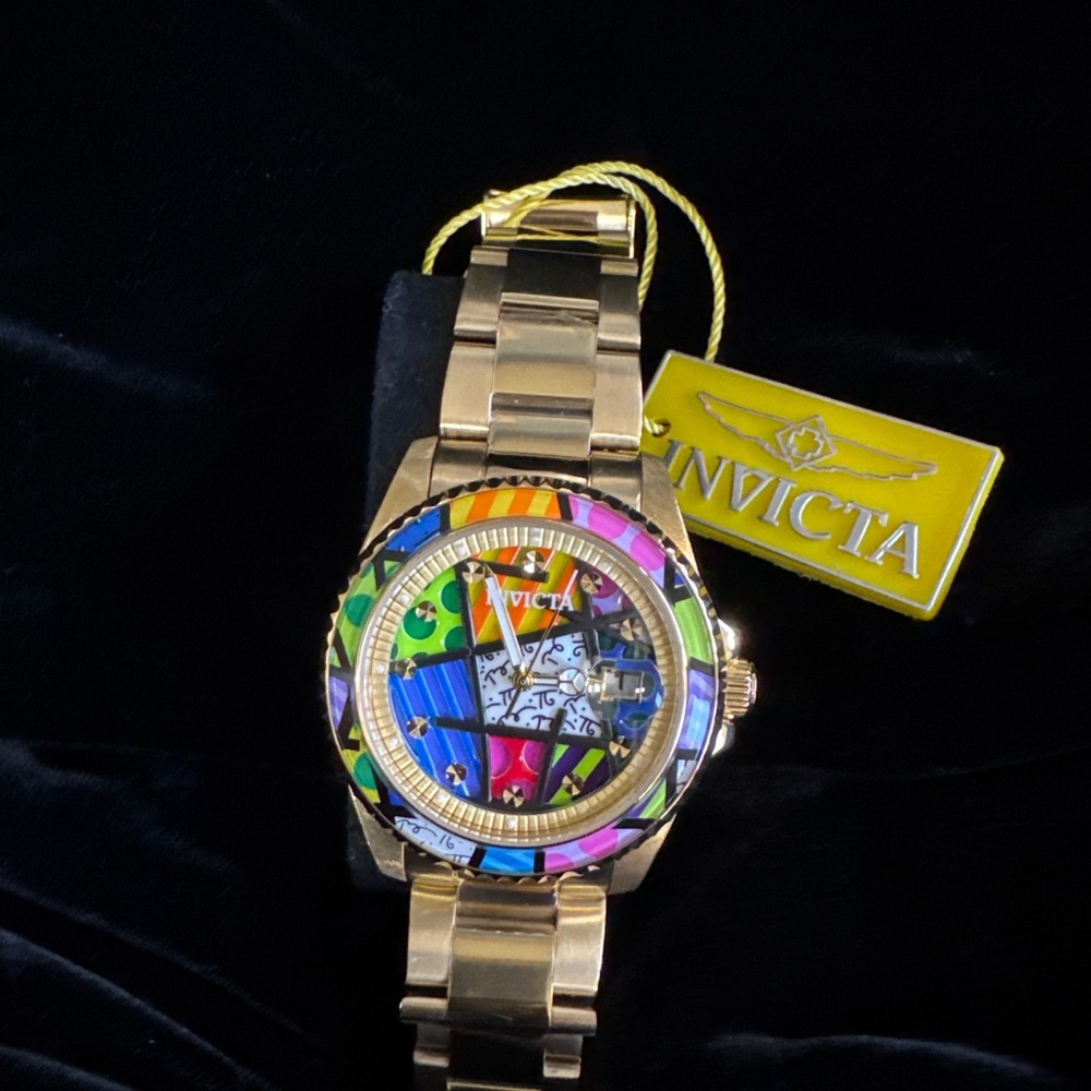 Invicta Gold Stainless Steel Watch